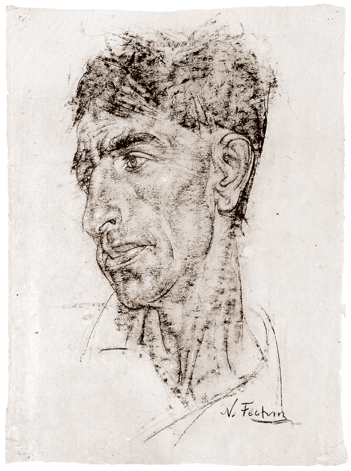  Nicolai Ivanovich Fechin —— 墨西哥男人肖像